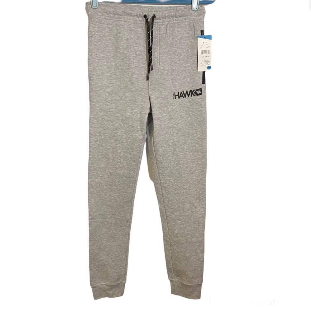 Tony Hawk Joggers Drawstring Elastic Waist Pockets Gray Men’s Size Small